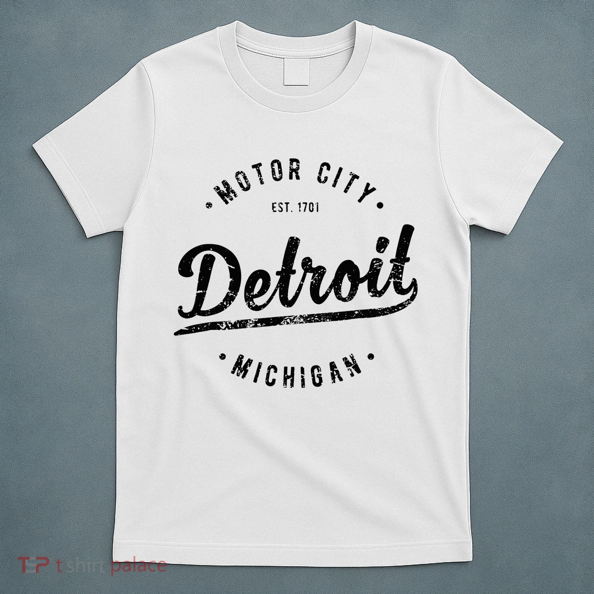 Vintage Detroit Souvenir Motor City Simple Detroit T-Shirt