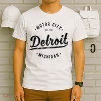 Vintage Detroit Souvenir Motor City Simple Detroit T-Shirt thumb 6