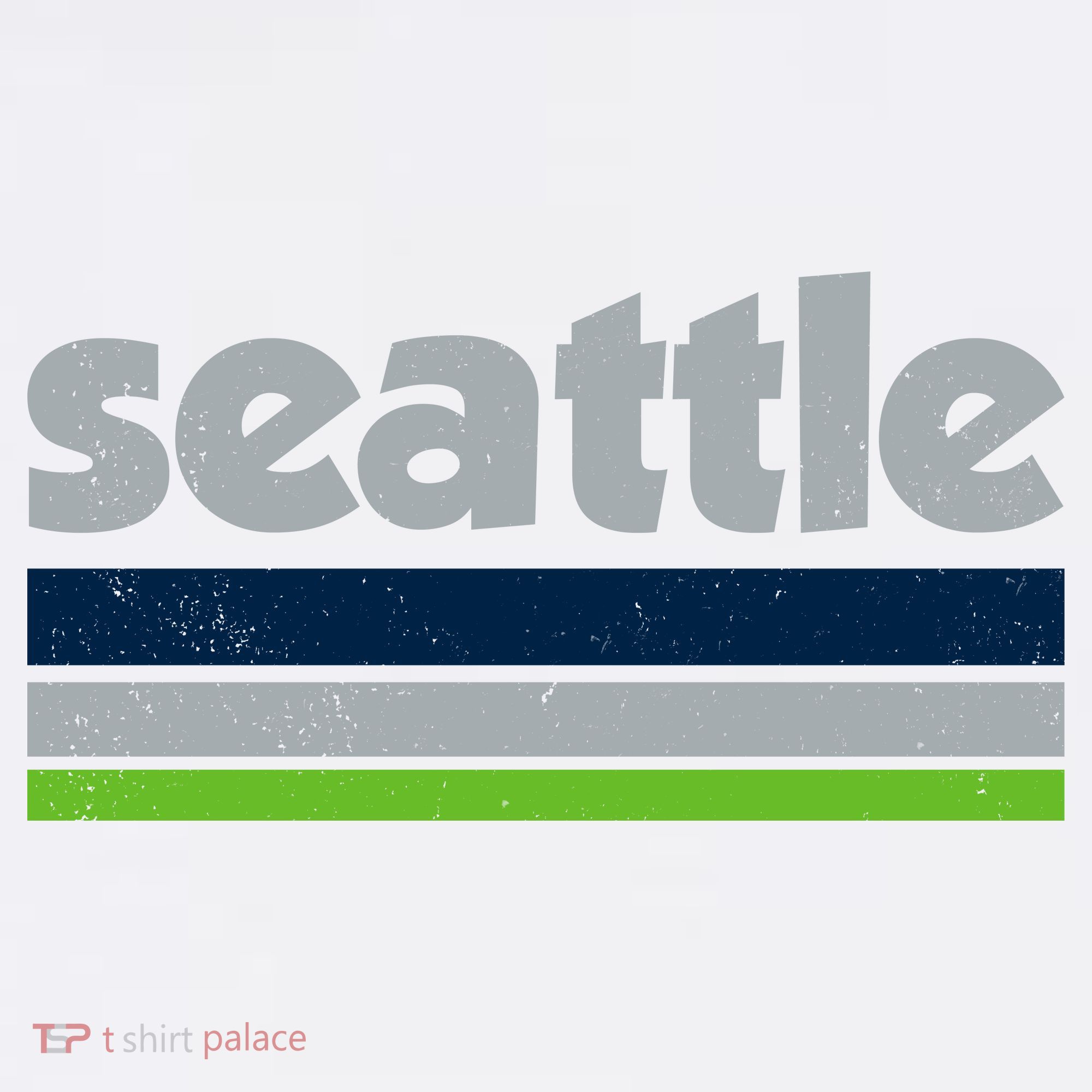 Vintage Distressed Seattle Football T-Shirt