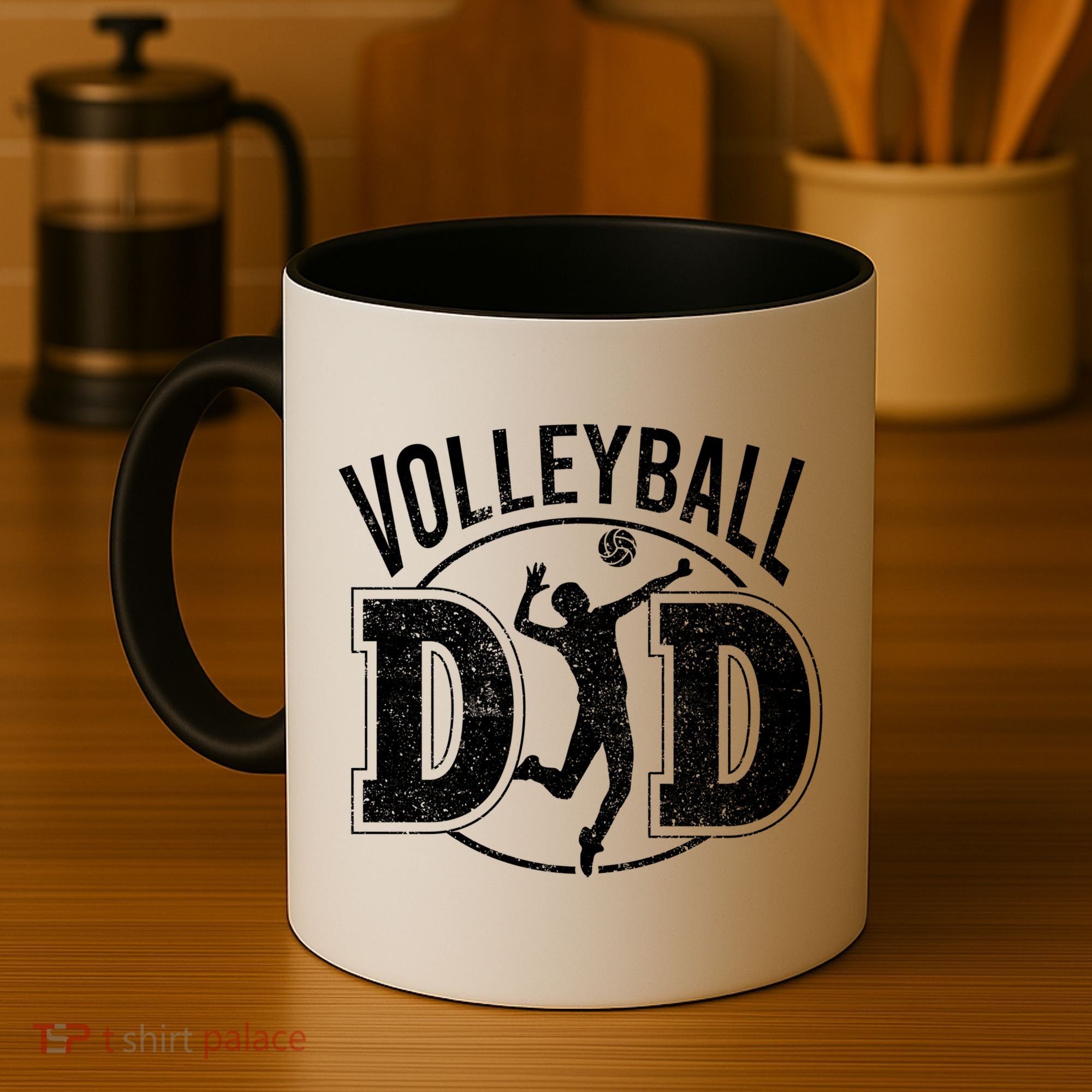 Volleyball Dad Spiking Ball Father Cool Gift Coffee Mug