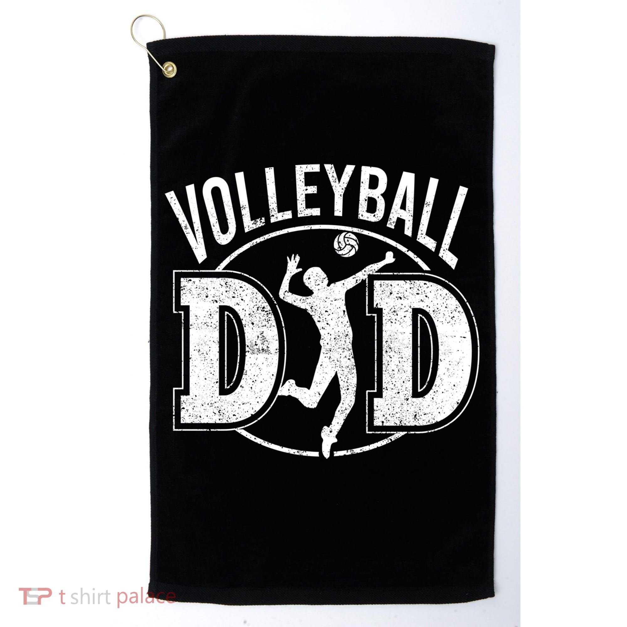 Volleyball Dad Spiking Ball Father Cool Gift Golf Towel