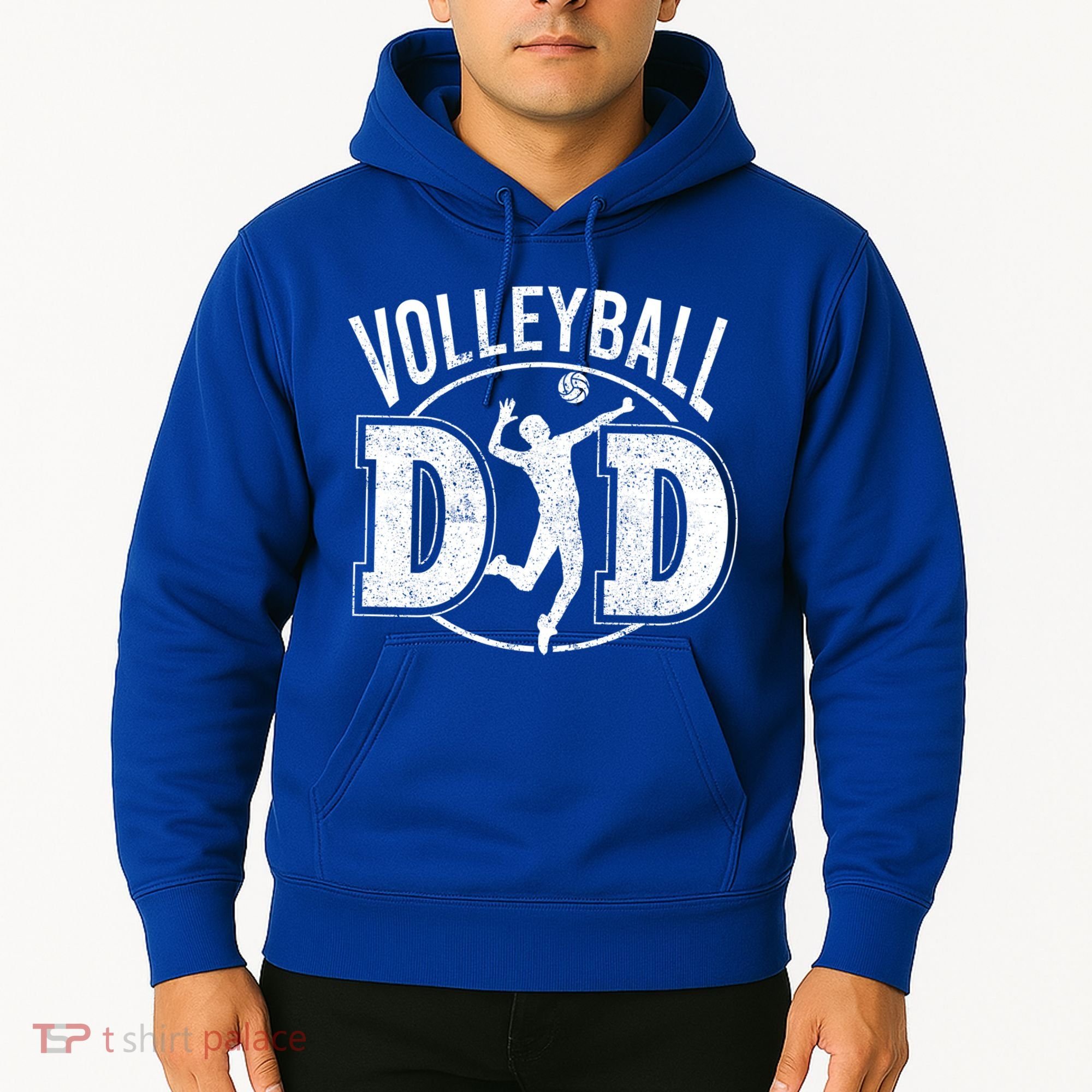 Volleyball Dad Spiking Ball Father Cool Gift Hoodie