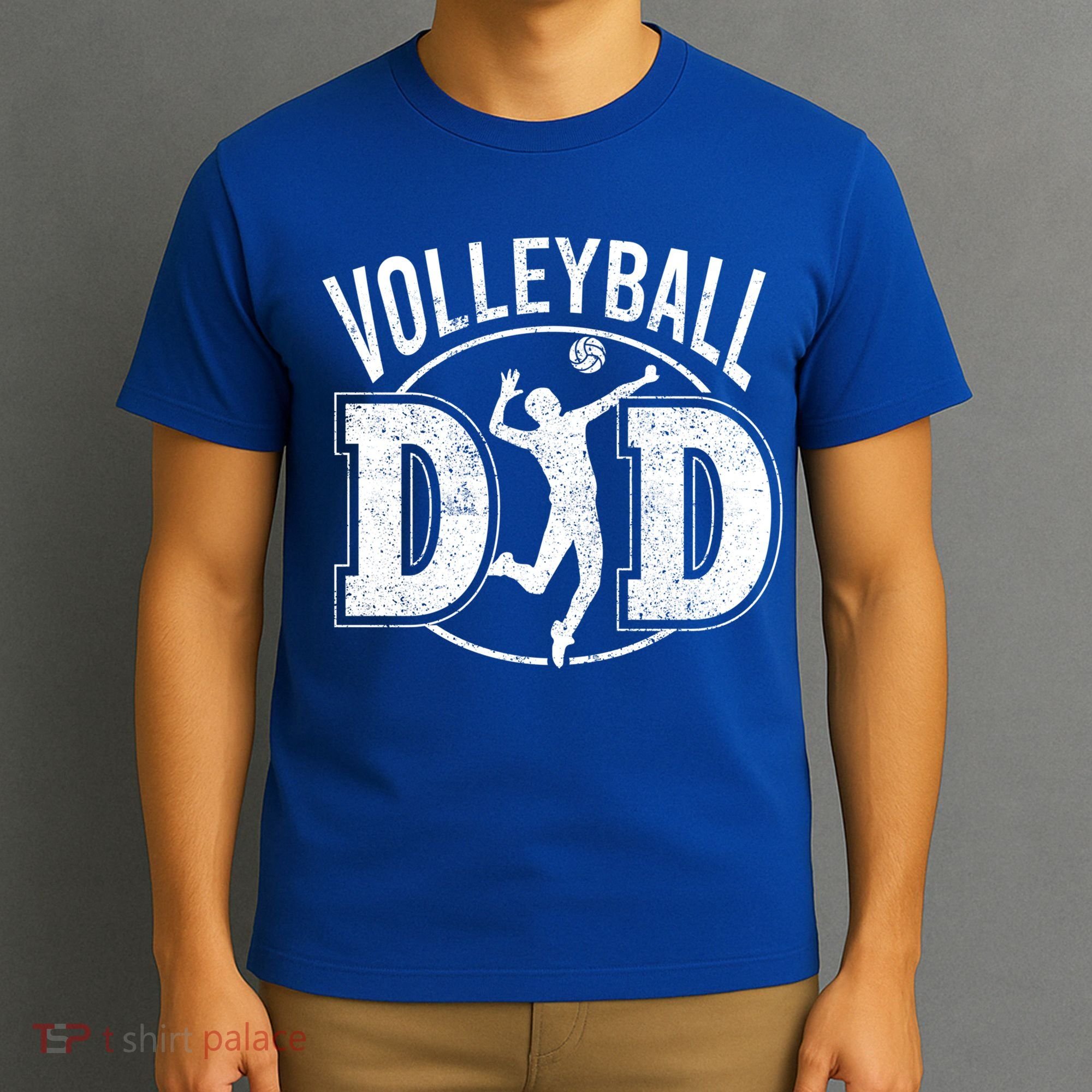 Volleyball Dad Spiking Ball Father Cool Gift T-Shirt