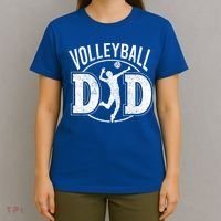 Volleyball Dad Spiking Ball Father Cool Gift T-Shirt thumb 4