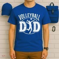 Volleyball Dad Spiking Ball Father Cool Gift T-Shirt thumb 6