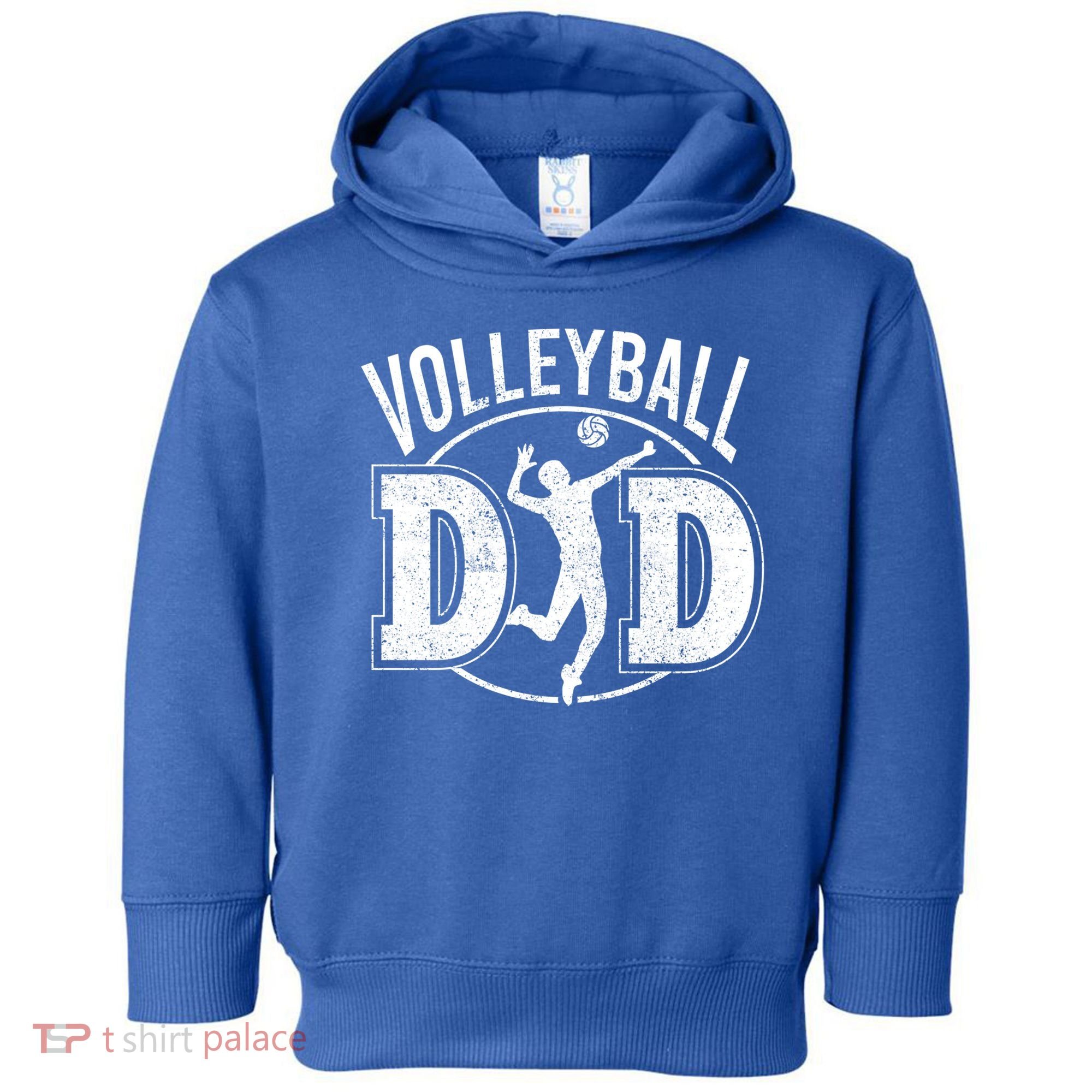 Volleyball Dad Spiking Ball Father Cool Gift Toddler Hoodie