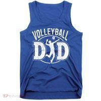 Volleyball Dad Spiking Ball Father Cool Gift Tank Top thumb 0