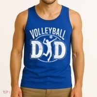 Volleyball Dad Spiking Ball Father Cool Gift Tank Top thumb 3