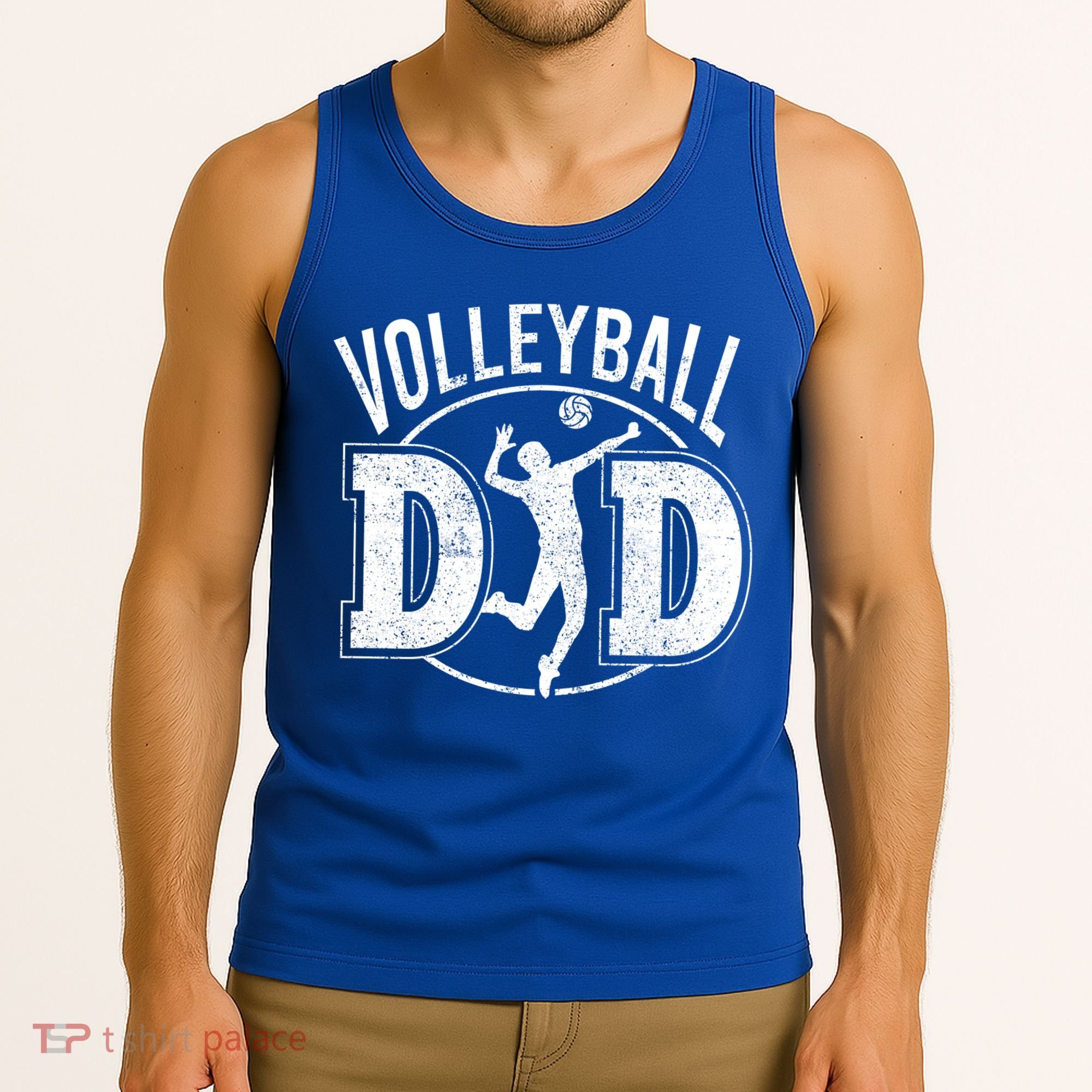 Volleyball Dad Spiking Ball Father Cool Gift Tank Top