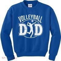 Volleyball Dad Spiking Ball Father Cool Gift Kids Sweatshirt thumb 0
