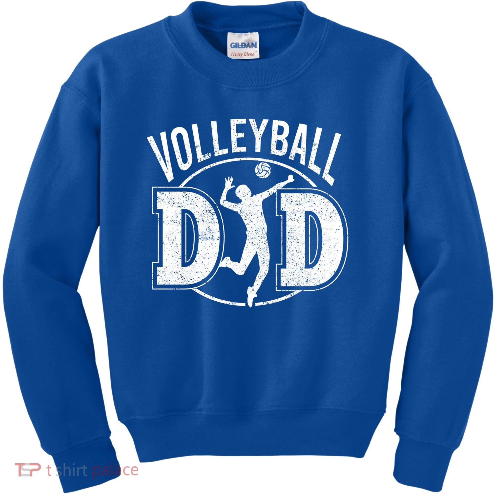 Volleyball Dad Spiking Ball Father Cool Gift Kids Sweatshirt