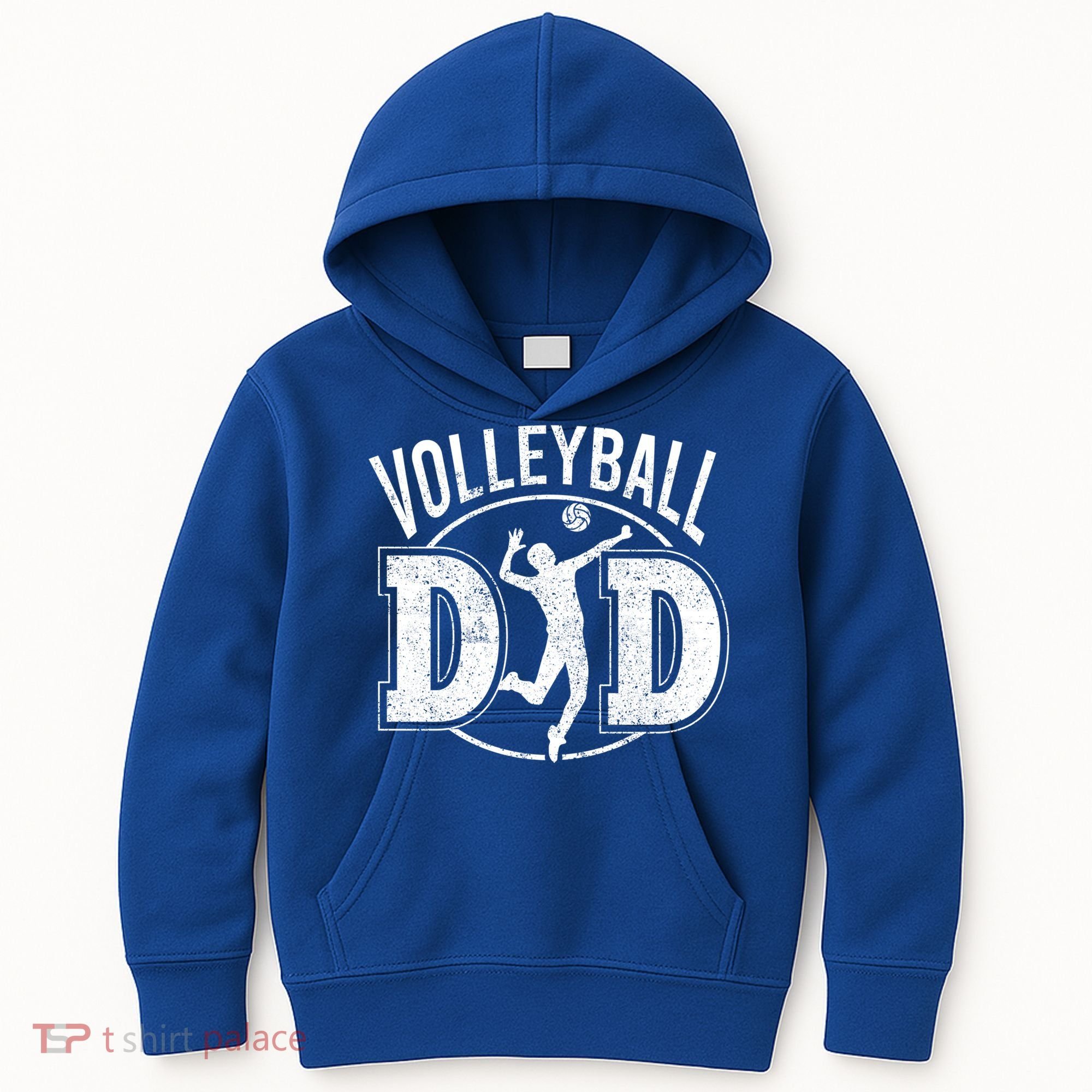 Volleyball Dad Spiking Ball Father Cool Gift Kids Hoodie