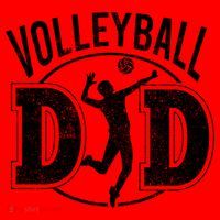 Volleyball Dad Spiking Ball Father Cool Gift Santa Hat thumb 1