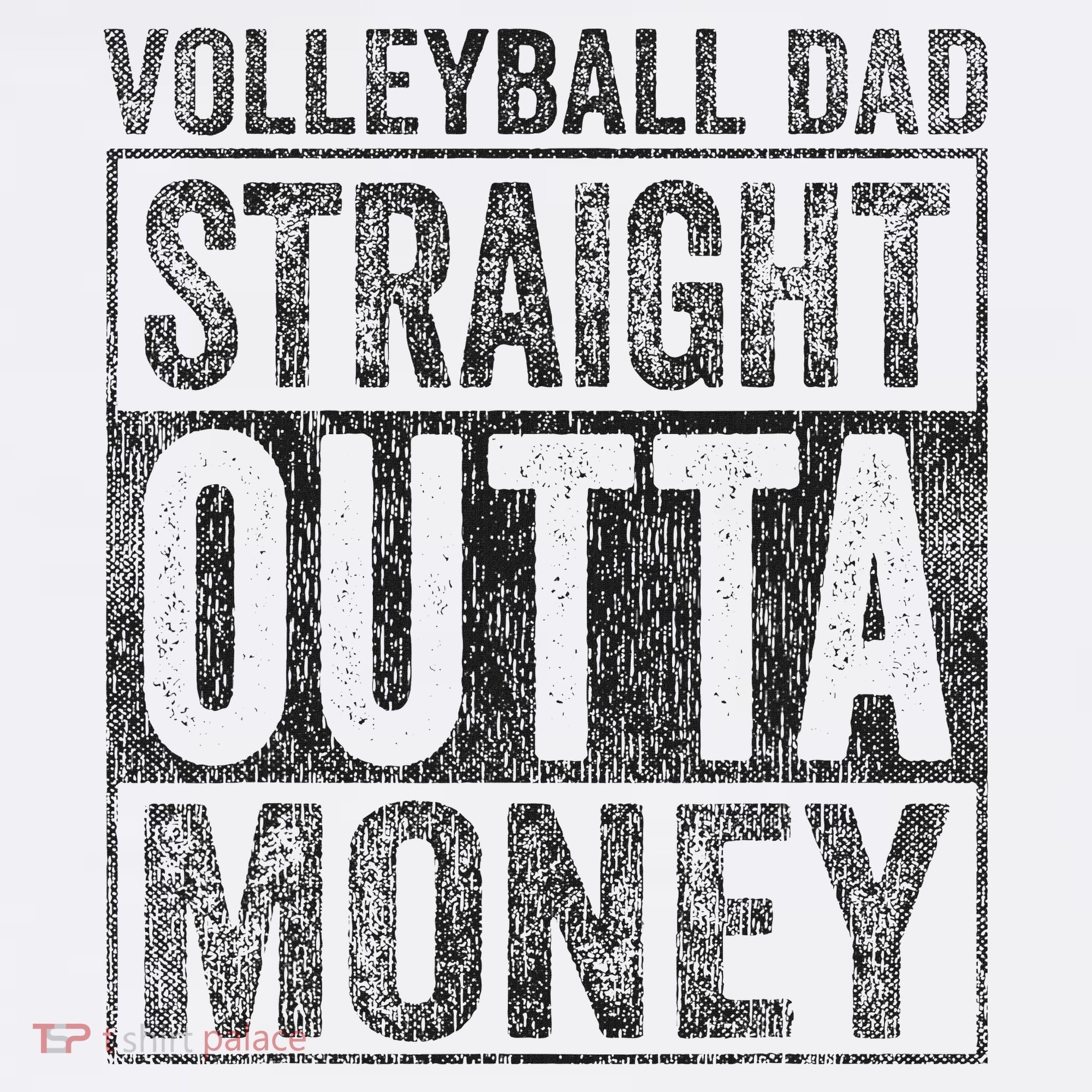 Volleyball Dad Straight Outta Money Volleyball Dad Mousepad