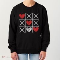 Valentines Day Tic Tac Toe Xo Xo Women's Sweatshirt thumb 0