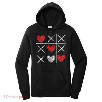 Valentines Day Tic Tac Toe Xo Xo Women's Hoodie