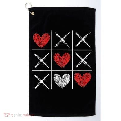 Valentines Day Tic Tac Toe Xo Xo Golf Towel