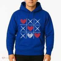 Valentines Day Tic Tac Toe Xo Xo Hoodie thumb 2