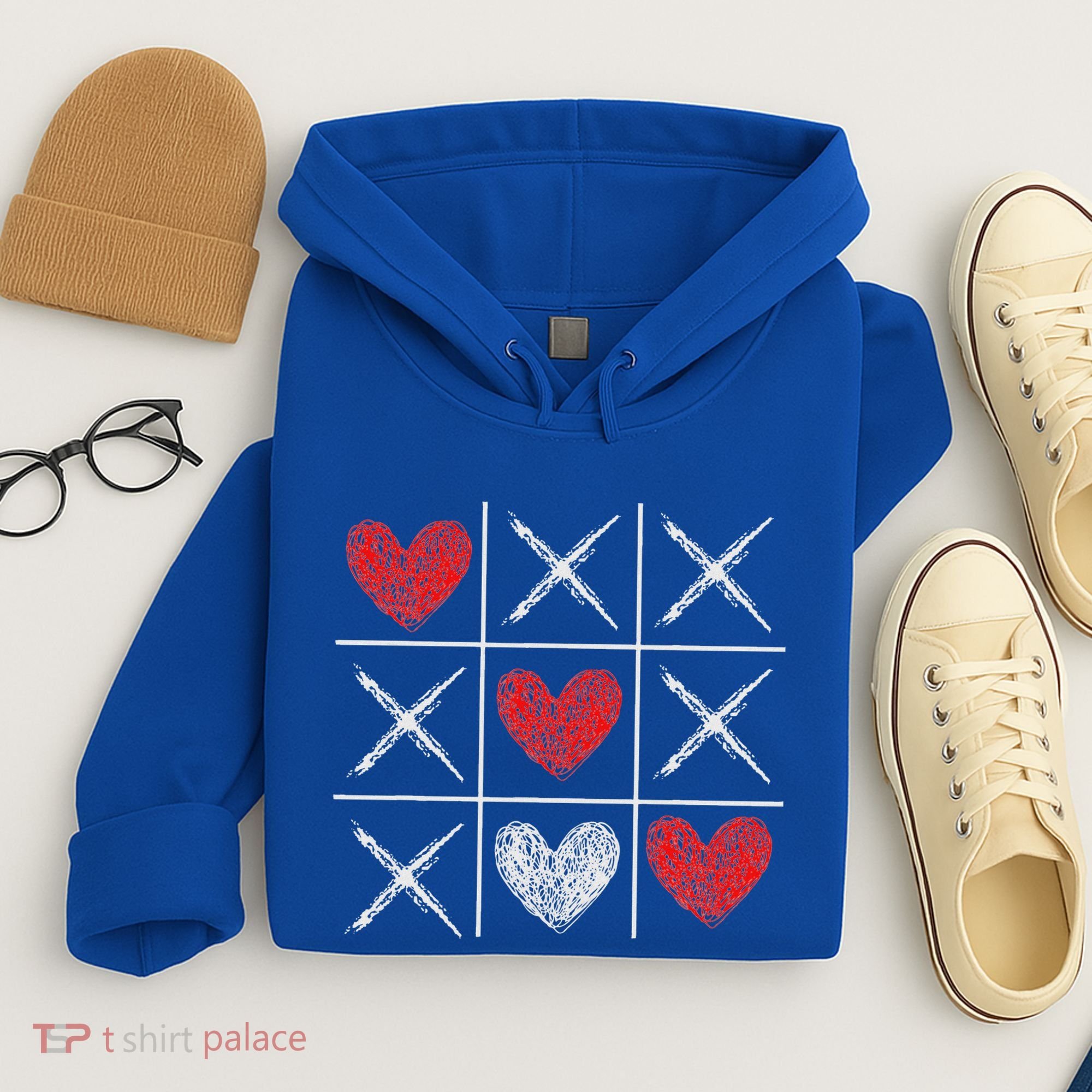 Valentines Day Tic Tac Toe Xo Xo Hoodie