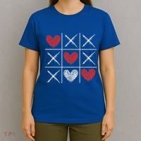 Valentines Day Tic Tac Toe Xo Xo T-Shirt thumb 4