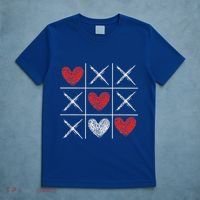Valentines Day Tic Tac Toe Xo Xo T-Shirt thumb 5
