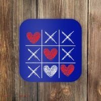 Valentines Day Tic Tac Toe Xo Xo Coaster thumb 0