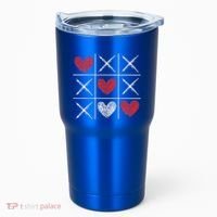 Valentines Day Tic Tac Toe Xo Xo Tumbler thumb 0