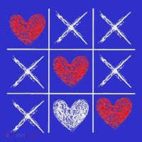 Valentines Day Tic Tac Toe Xo Xo Mousepad thumb 1