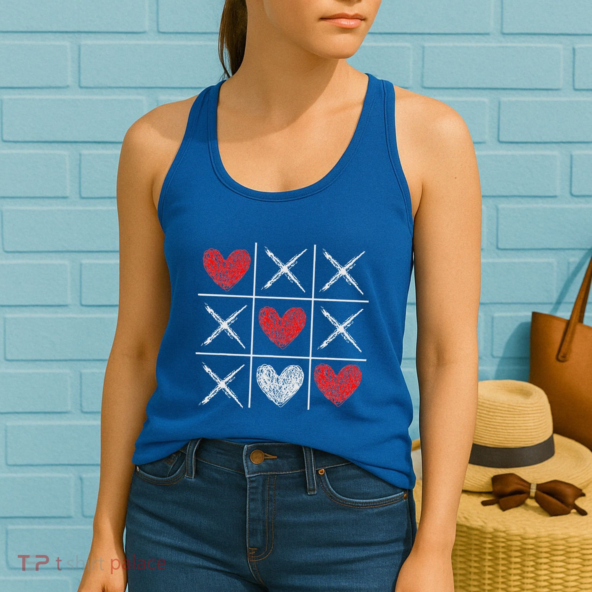 Valentines Day Tic Tac Toe Xo Xo Women's Tank Top