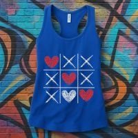 Valentines Day Tic Tac Toe Xo Xo Women's Tank Top thumb 3