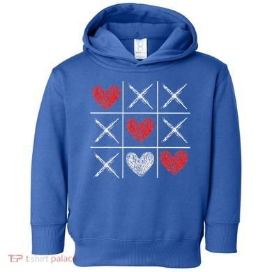 Valentines Day Tic Tac Toe Xo Xo Toddler Hoodie