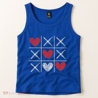 Valentines Day Tic Tac Toe Xo Xo Tank Top thumb 2