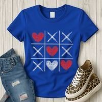 Valentines Day Tic Tac Toe Xo Xo Women's T-Shirt thumb 3