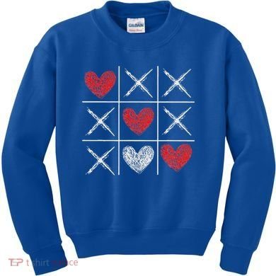 Valentines Day Tic Tac Toe Xo Xo Kids Sweatshirt