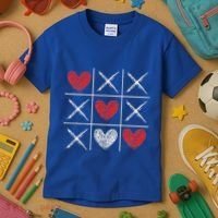 Valentines Day Tic Tac Toe Xo Xo Kids T-Shirt thumb 3