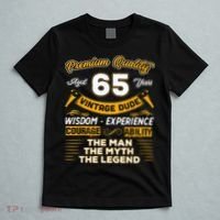 Vintage Dude The Man Myth Legend 65 Yrs 65th Birthday Shirt T-Shirt thumb 5