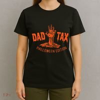Vintage Dad Tax Halloweenedition Spooky Dad Papa T-Shirt thumb 4