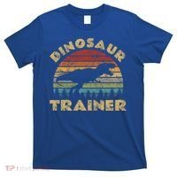 Vintage Dinosaur Trainer Halloween Costume Retro Sunset Dino Cool Gift T-Shirt thumb 0