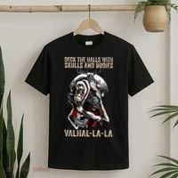 ValhallaLa Deck The Halls With Skulls And Bodies Vintage T-Shirt thumb 2