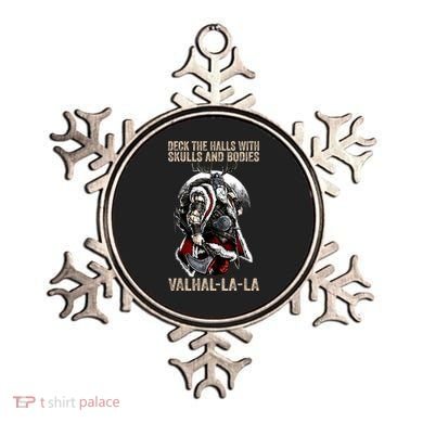 ValhallaLa Deck The Halls With Skulls And Bodies Vintage Ornament
