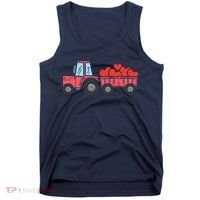 Valentines Day Tractor Truck Hearts Farm Tank Top thumb 0