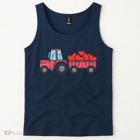 Valentines Day Tractor Truck Hearts Farm Tank Top thumb 2