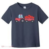 Valentines Day Tractor Truck Hearts Farm Toddler T-Shirt thumb 0