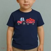 Valentines Day Tractor Truck Hearts Farm Toddler T-Shirt thumb 2