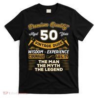 Vintage Dude The Man Myth Legend 50 Yrs 50th Birthday Shirt T-Shirt thumb 0