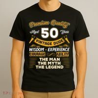 Vintage Dude The Man Myth Legend 50 Yrs 50th Birthday Shirt T-Shirt thumb 3