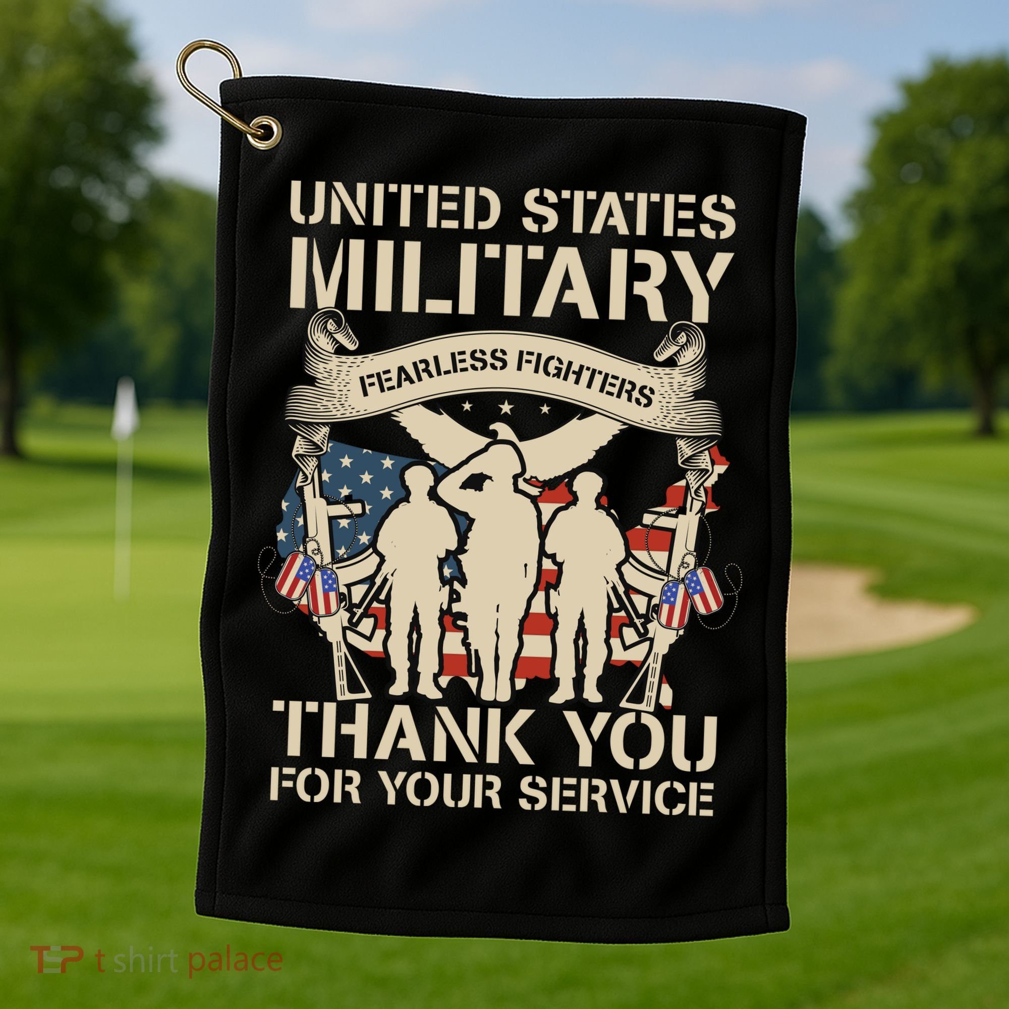 Veterans Day T Golf Towel