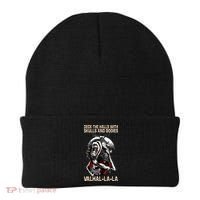 Valhalla-La Deck the halls with skulls and bodies Christmas Beanie thumb 0