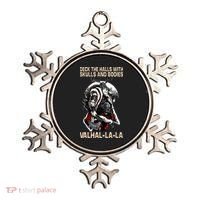 Valhalla-La Deck the halls with skulls and bodies Christmas Ornament thumb 0