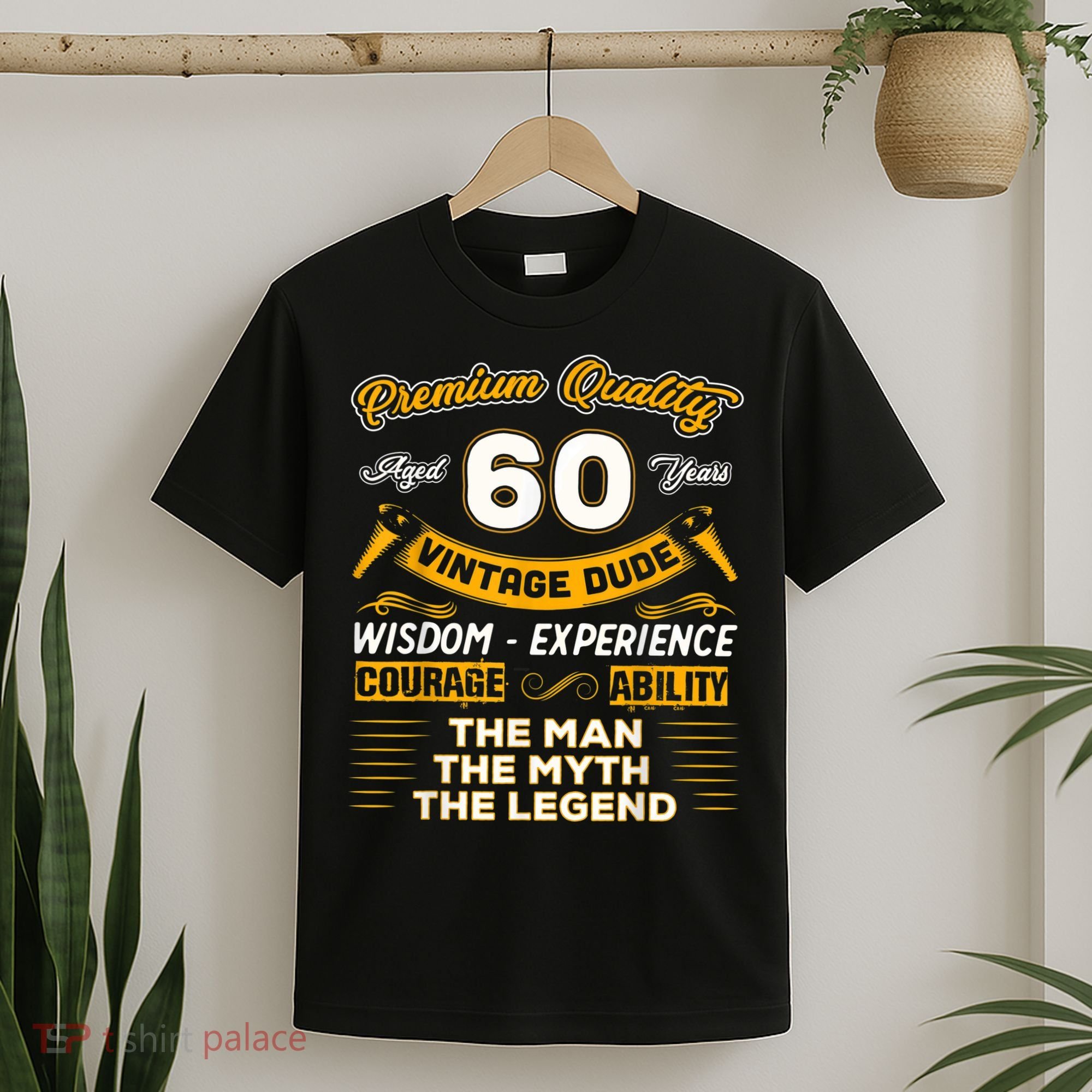 Vintage Dude The Man Myth Legend 60 Yrs 60th Birthday Shirt T-Shirt